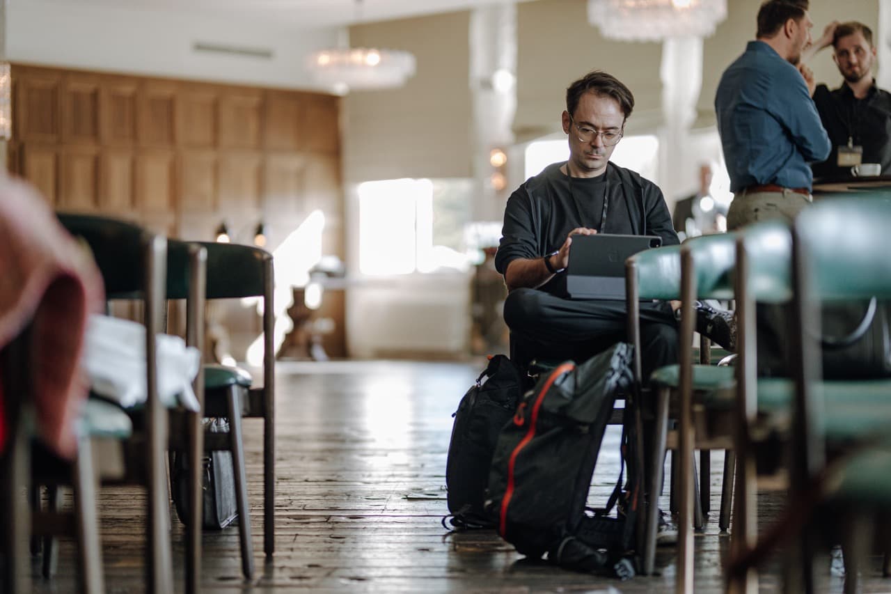 Michell Zappa speaking at the AI Foresight Summit 2022